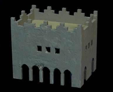 Middle East Two Story Building (MDF) - 15MMDF016 -