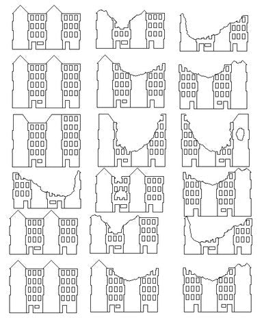 6mm Downtown Flats (All 1" Wide) (Matboard) - 285CSS037