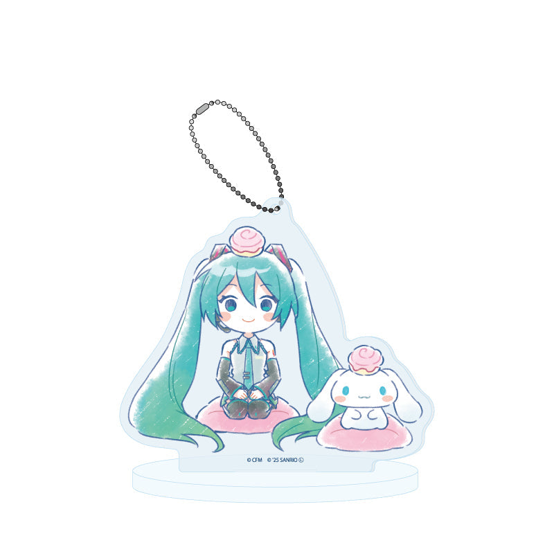 HATSUNE MIKU X CINNAMOROLL 22 GRAFF ART ILLUSTRATION ACRYLIC STAND KEYCHAIN
