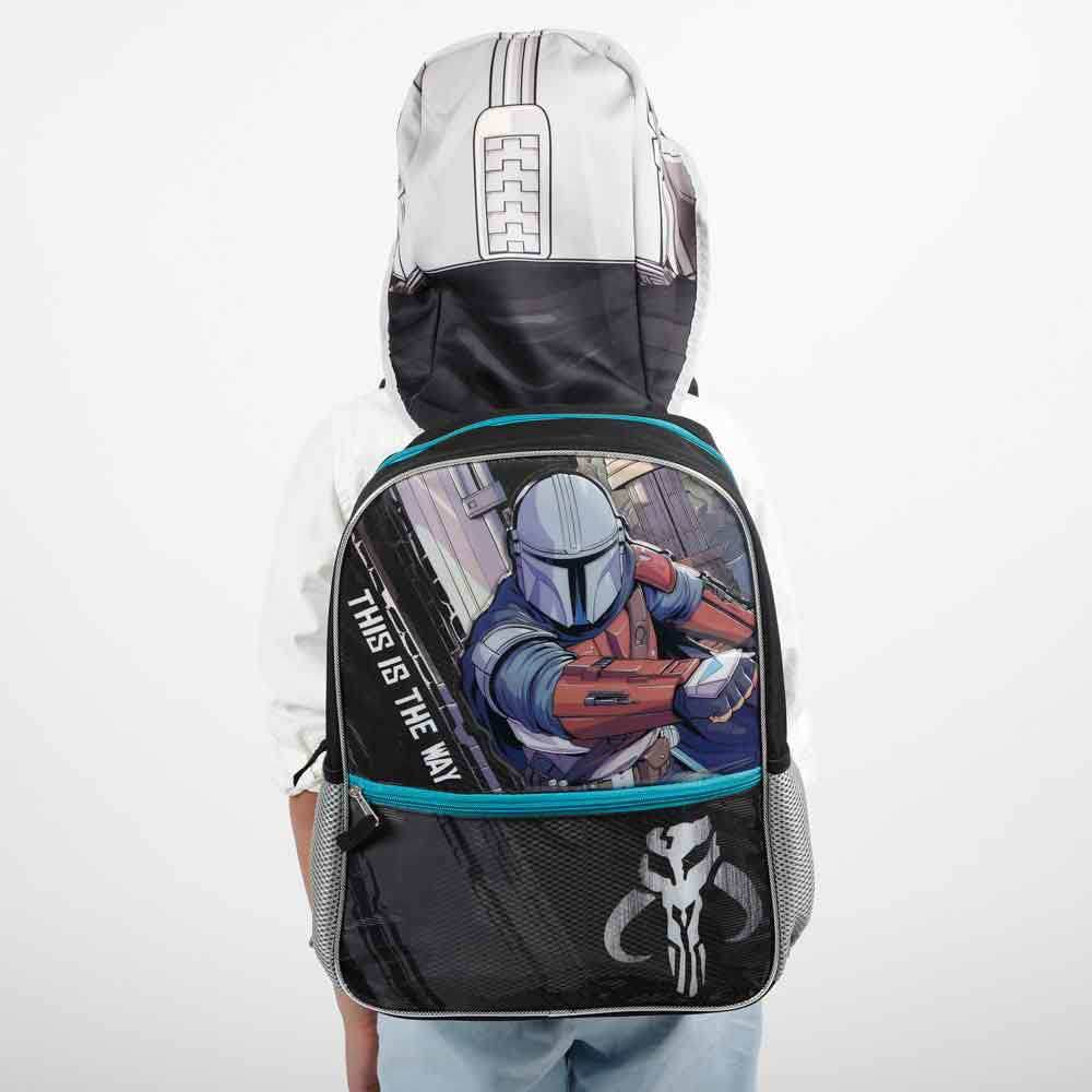 Star Wars: The Mandalorian Kids Hooded Backpack -