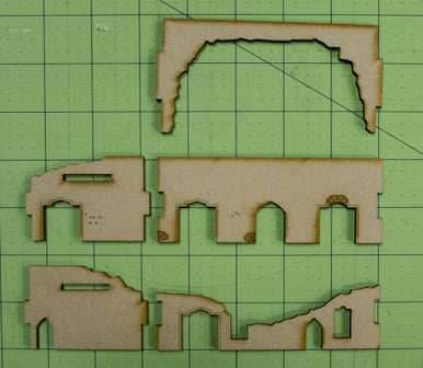 Middle East One Story Building (MDF) - 15MMDF015-D -