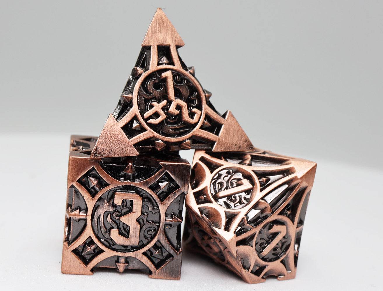 Quiver of Arrows: Copper Arrow - Metal RPG Dice Set -