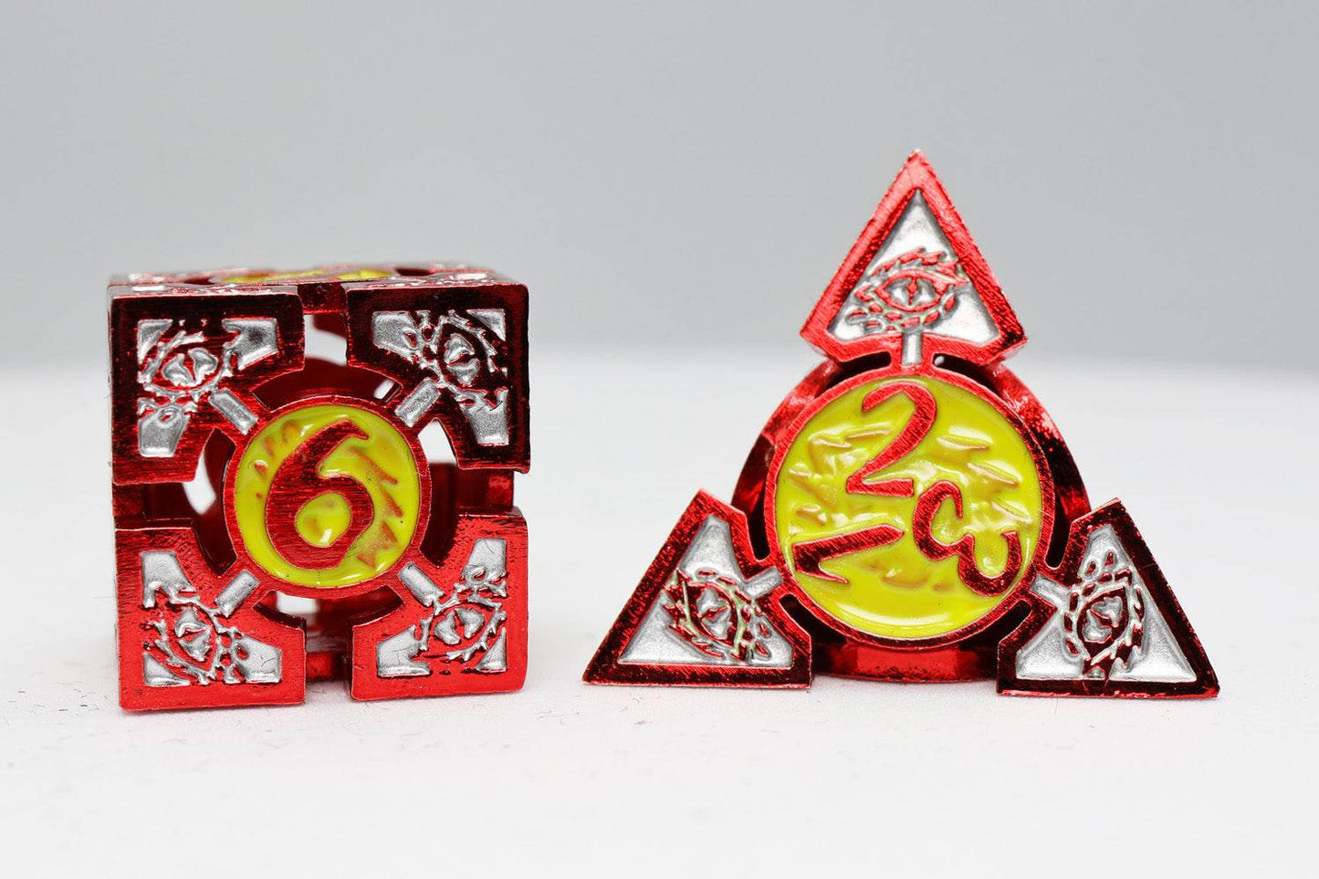 Oculus: Ablaze - Metal RPG Dice Set -