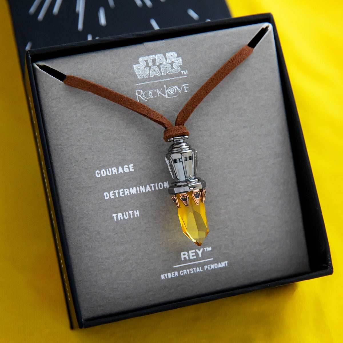 Star Wars X RockLove Rey Kyber Crystal Necklace -