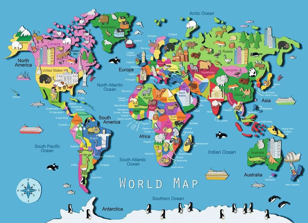 Puzzle: World Map -