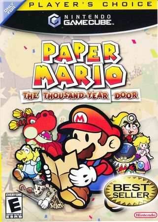 Paper Mario Thousand Year Door (Player's Choice) (Gamecube) - Game Manual Only