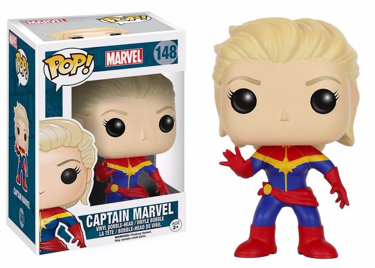 Funko Pop! Marvel Unmasked Captain Marvel Vinyl Action Figure -