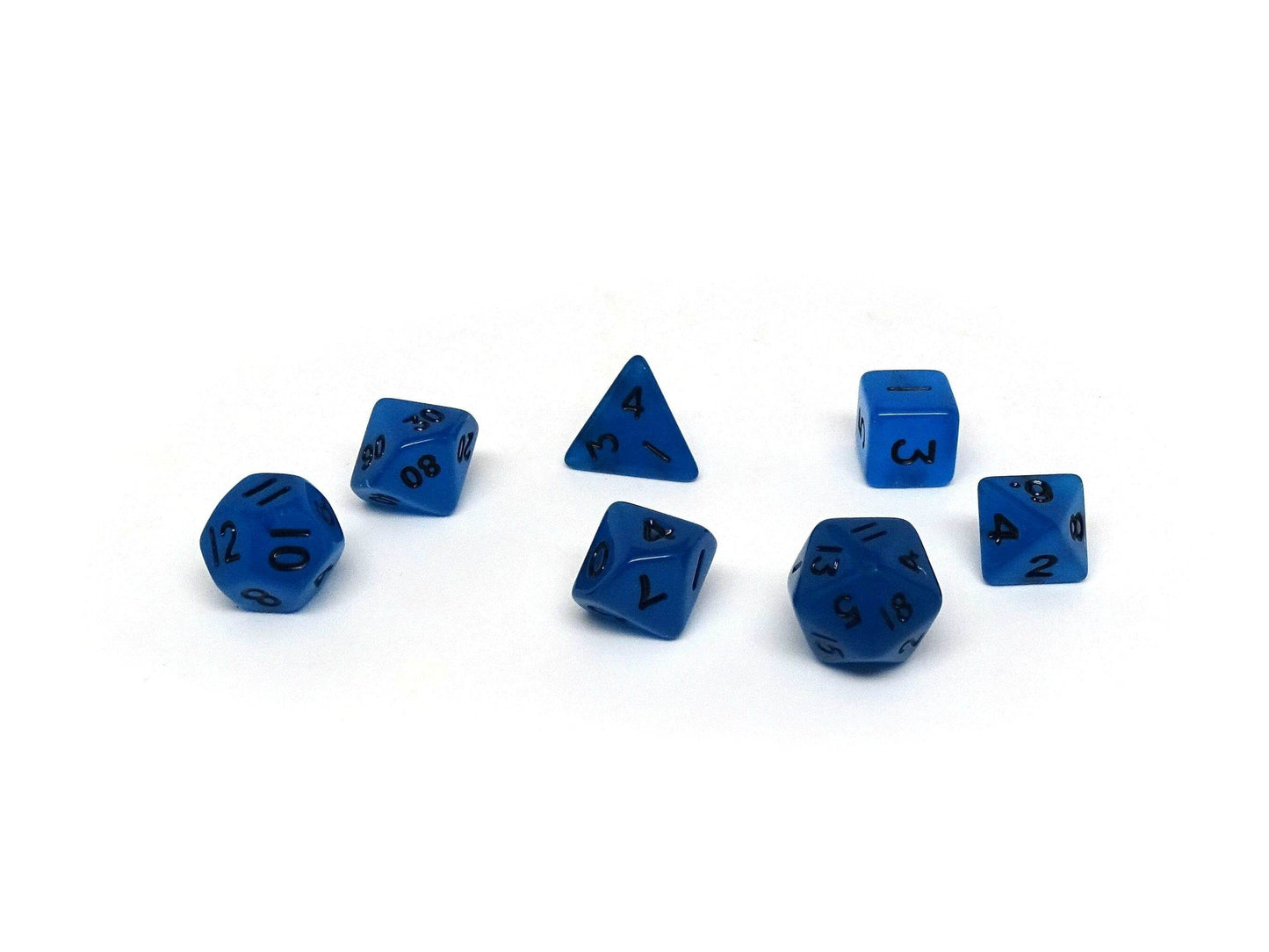 10mm Deep Blue Mini Dice Set -