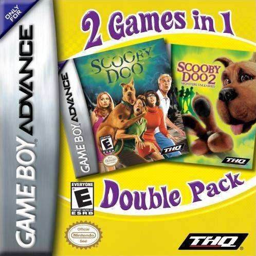 2 Games in 1 Double Pack: Scooby-Doo / Scooby-Doo 2: Monsters Unleashed (Gameboy Advance) - Game Manual Only