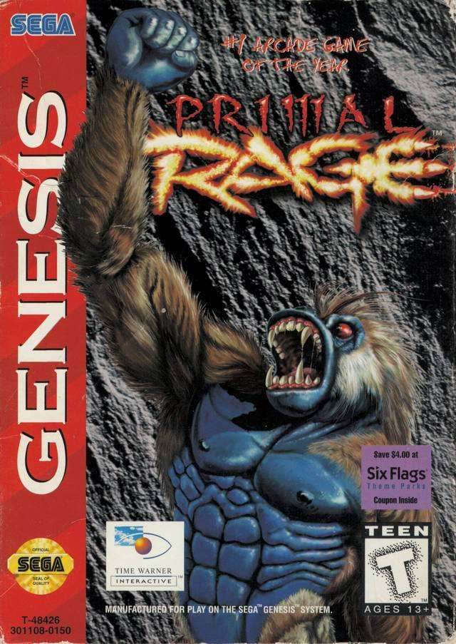 Primal Rage (Sega Genesis) - Game Manual Only