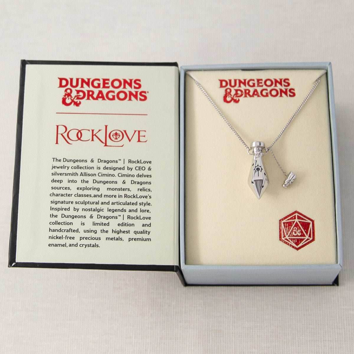 Dungeons and Dragons X RockLove Cleric Vial Necklace -