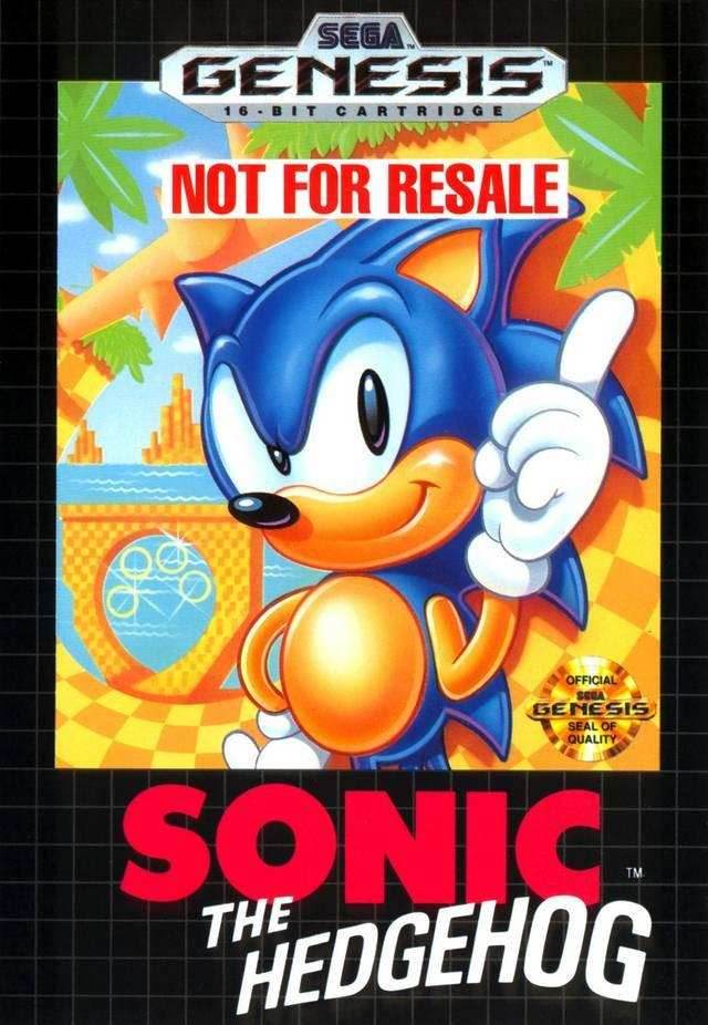 Sonic the Hedgehog (Not for Resale Variant) (Sega Genesis) - Game Manual Only