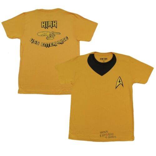 Star Trek Captain Kirk Uniform Uss Enterprise Adult T-Shirt - S