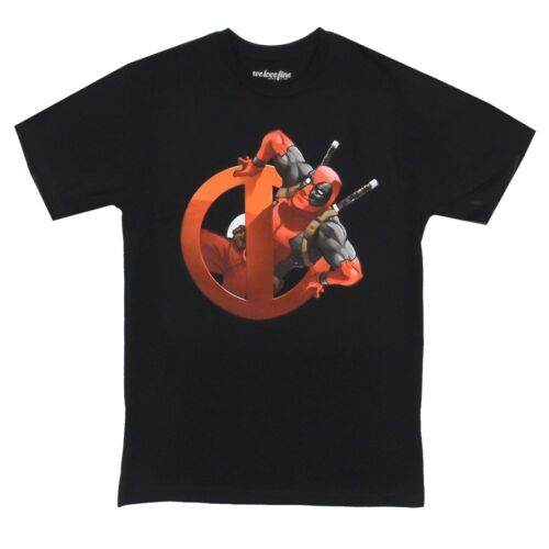 Deadpool Body Slide Merc Classic Logo Marvel Comics Adult T-Shirt - S