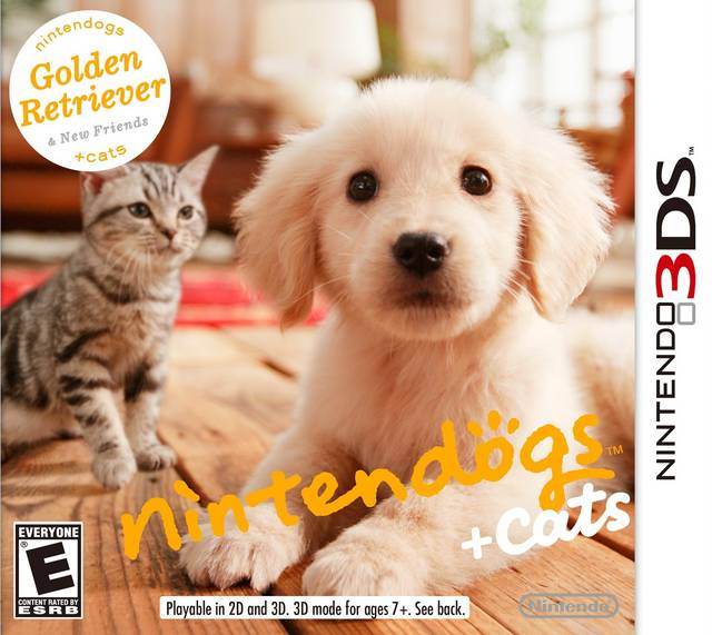 Nintendogs + Cats: Golden Retriever & New Friends (Nintendo 3DS) - Game Manual Only