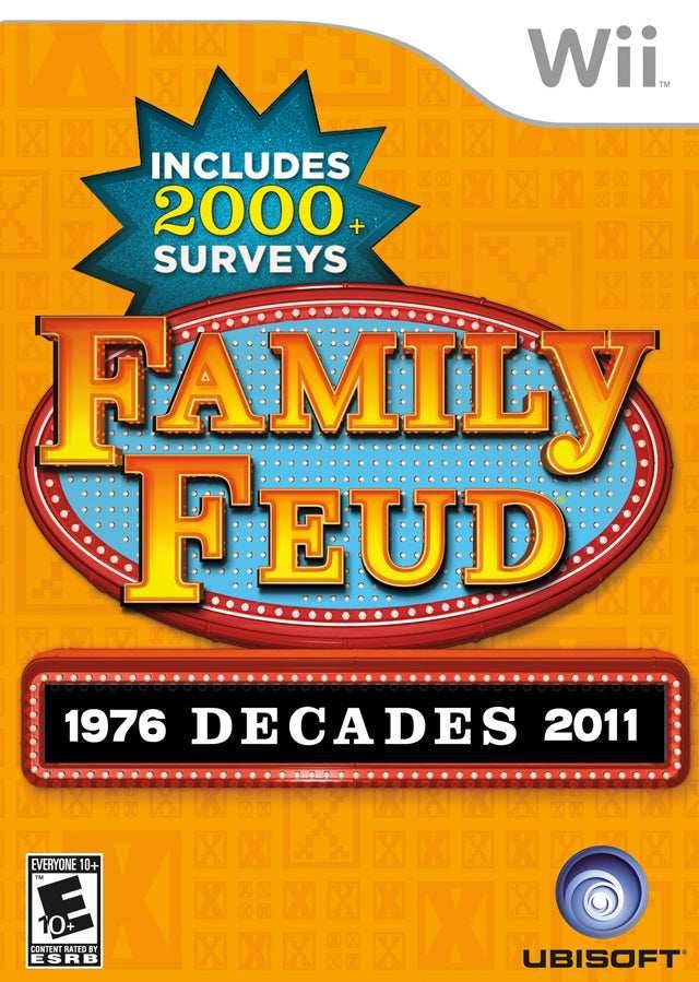 Family Feud Decades (Wii) - Game Manual Only