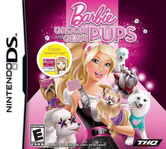 Barbie: Groom and Glam Pups (Nintendo DS) - Game Manual Only