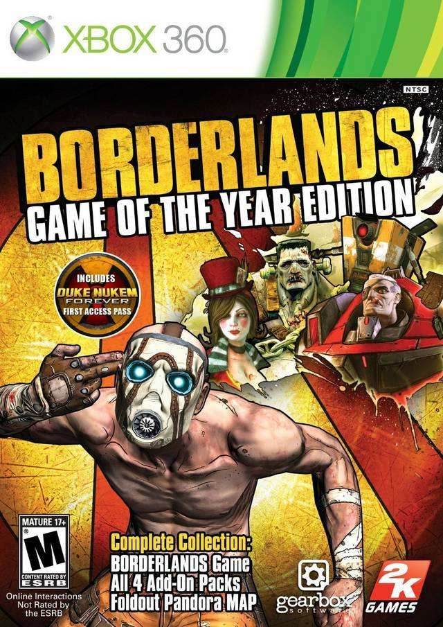 Borderlands: Game Of The Year Edition (Xbox 360) - Game Manual Only