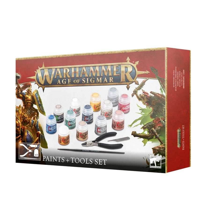 Warhammer: Age of Sigmar - Tools & Paint Set -