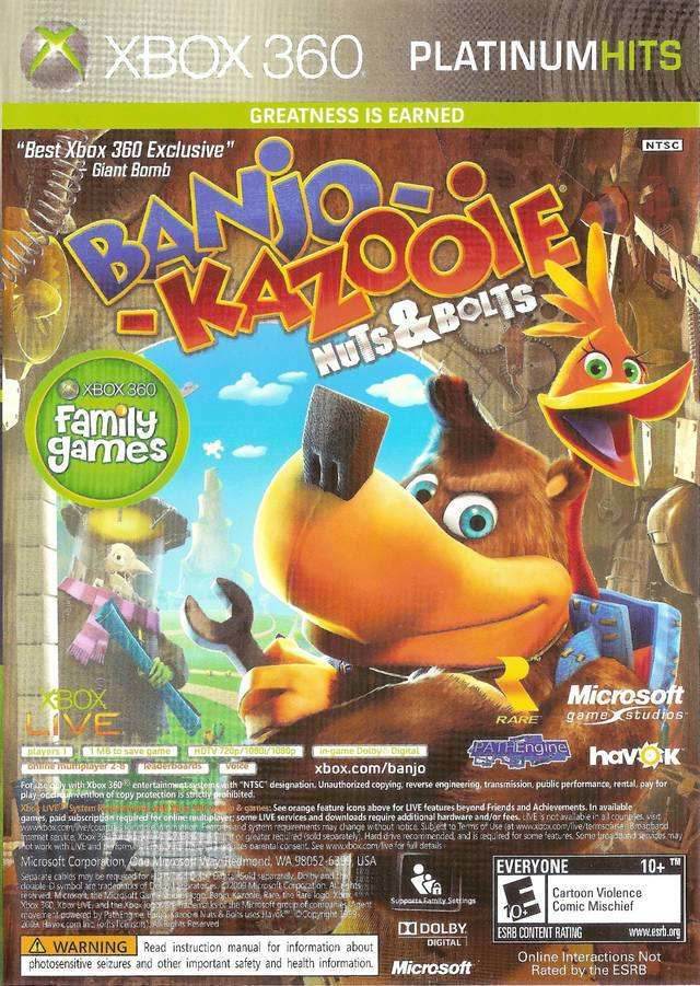 Banjo Kazooie Nuts and Bolts Viva Piñata Combo Pack (Xbox 360) - Game Manual Only