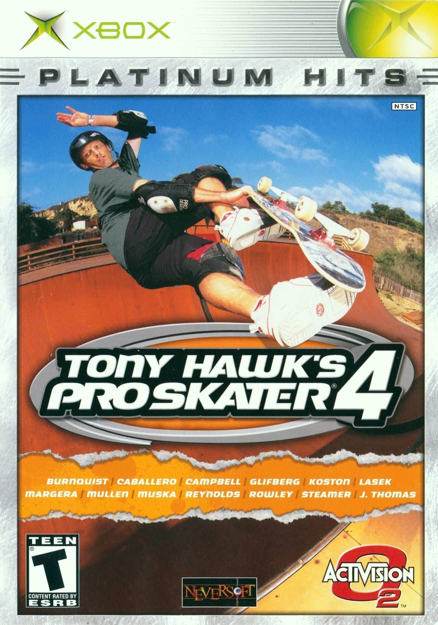 Tony Hawk's Pro Skater 4 (Platinum Hits) (Xbox) - Game Manual Only