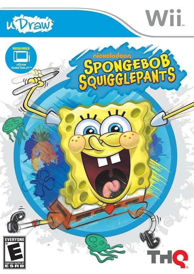 uDraw SpongeBob SquigglePants (Wii) - Game Manual Only