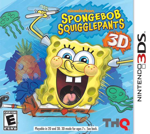 SpongeBob SquigglePants 3D (Nintendo 3DS) - Game Manual Only