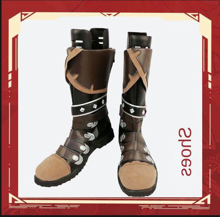 Genshin Impact cos clothes Duluk cos game full suit cosplay clothing matching shoes - Luke's shoes / 36