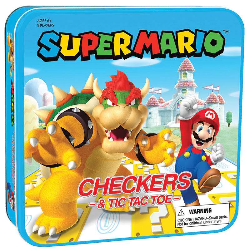 Checkers & Tic Tac Toe: Super Mario VS Bowser -