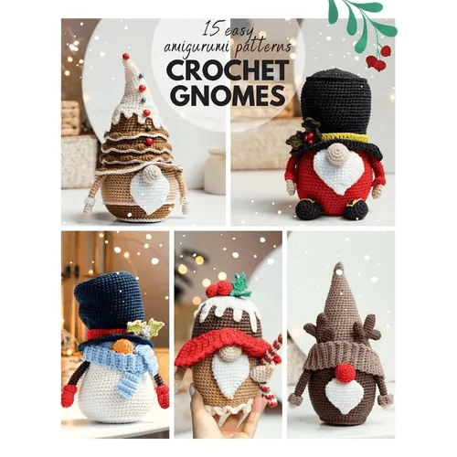 crochet gnome patterns: 15 easy Amigurumi patterns - Paperback -