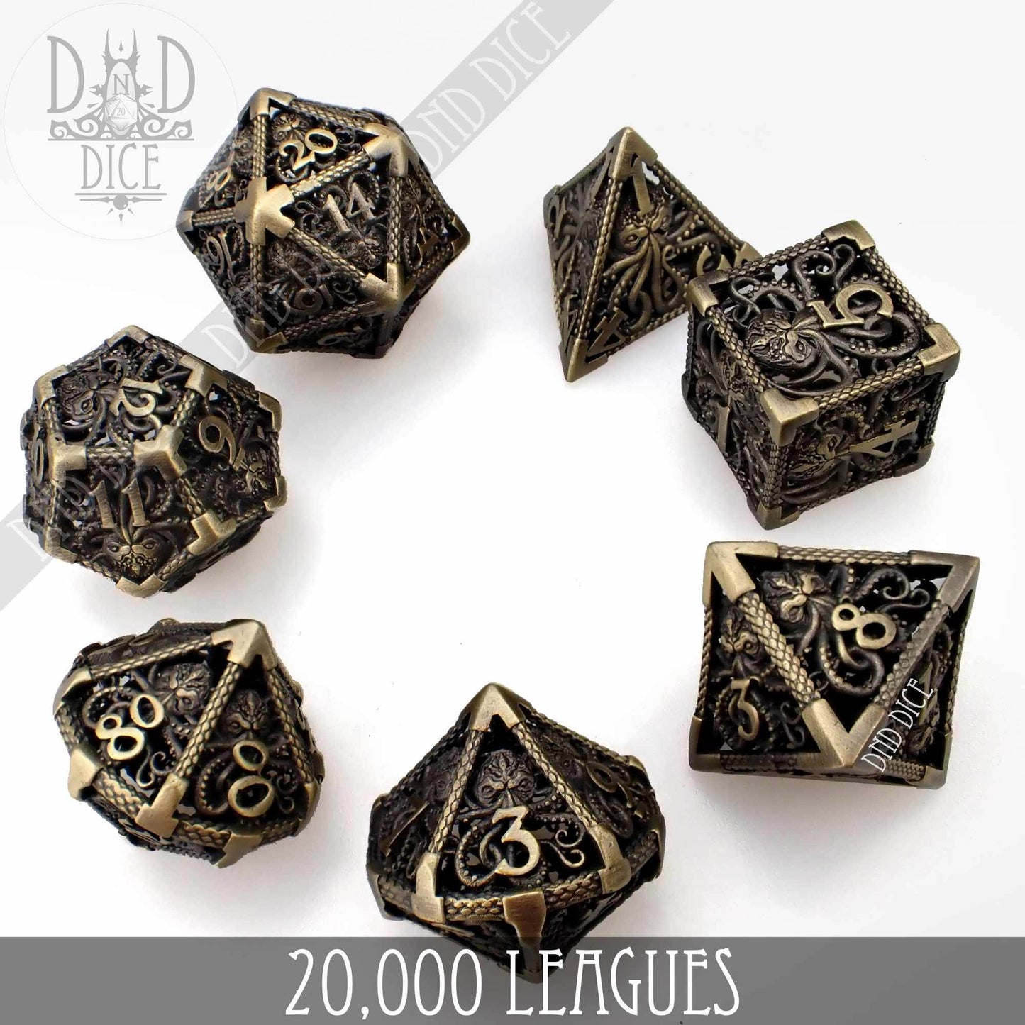 20,000 Leagues Metal Dice Set (Gift Box) -