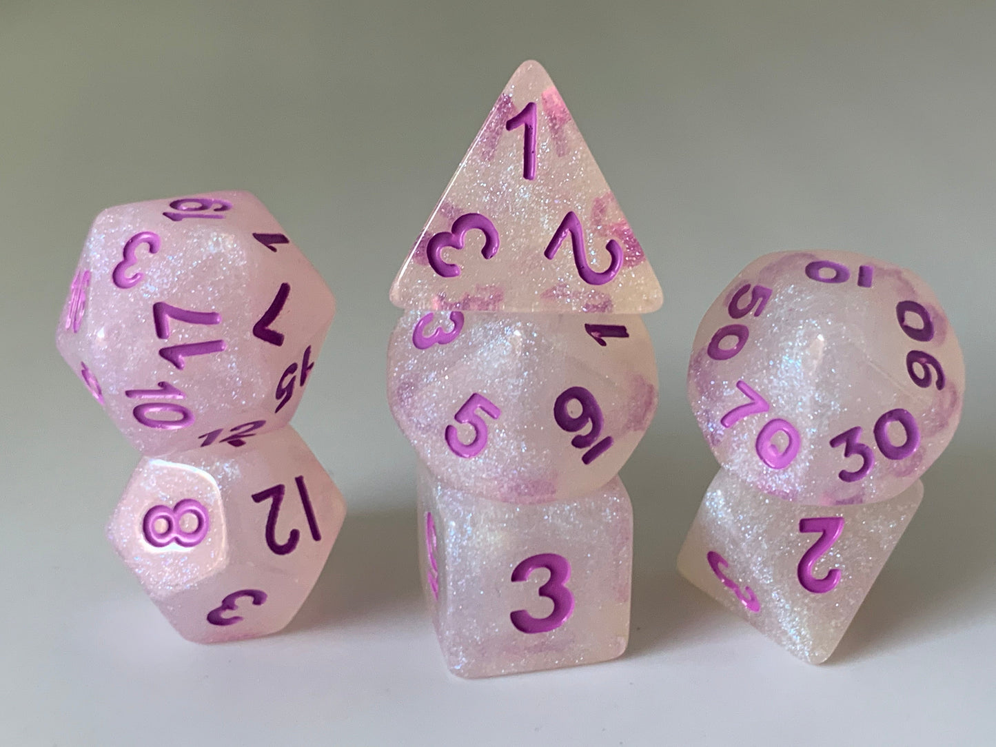"Intense Sparkles" 7-Dice Set (Multiple Options)