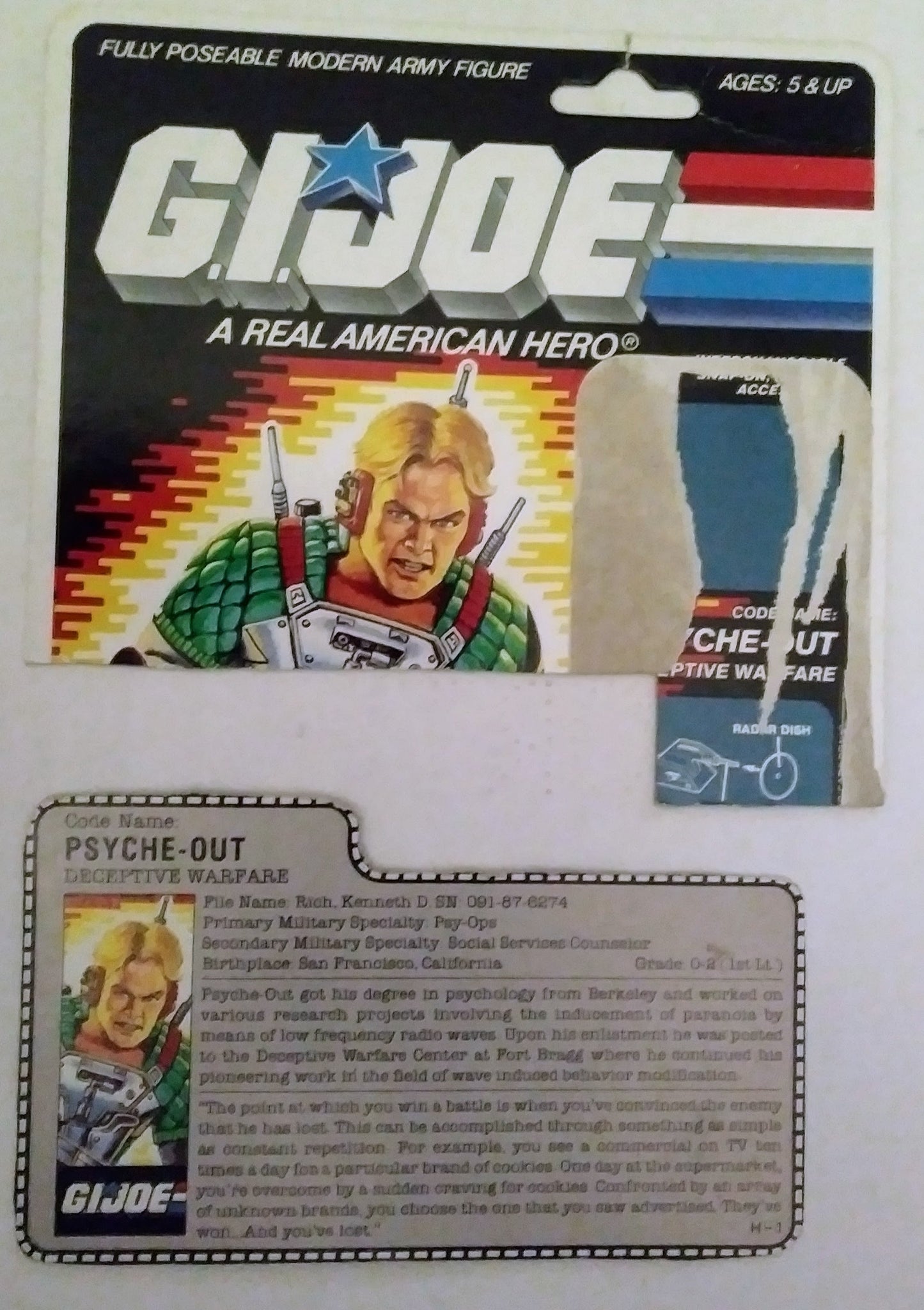 G.I. Joe action figure - Psyche-Out (Deceptive Warfare)