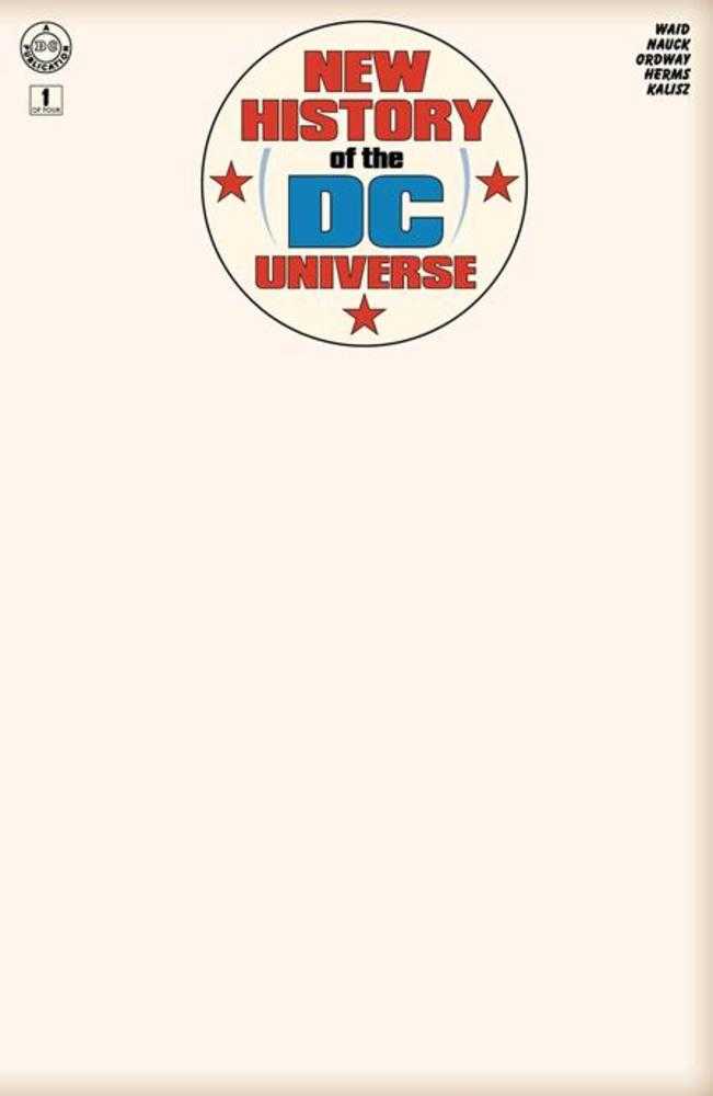 New History Of The DC Universe #1 (Of 4) Cover G Blank Card Stock Variant