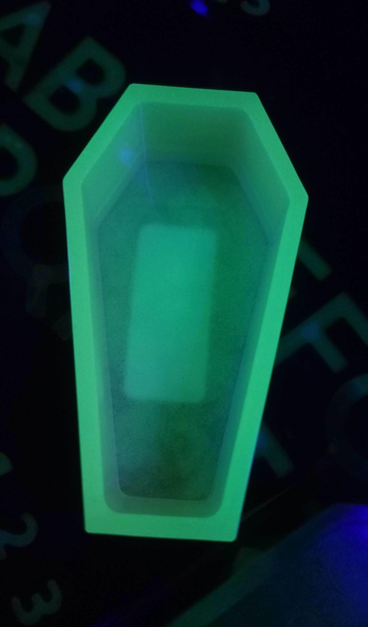 Handmade Mini Coffin Trinket Dish - GLOW