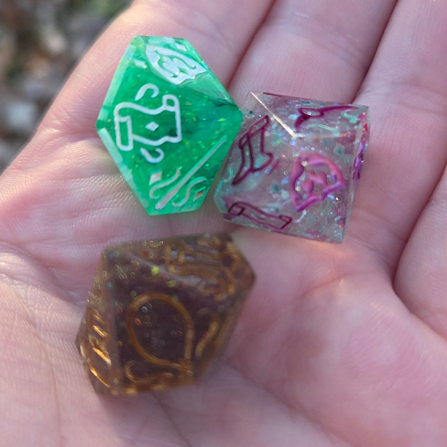 Magical Item Randomizer Handmade Resin DM D10 TTRPG Gaming Dice