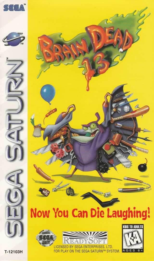 Brain Dead 13 (Sega Saturn) - Game Manual Only