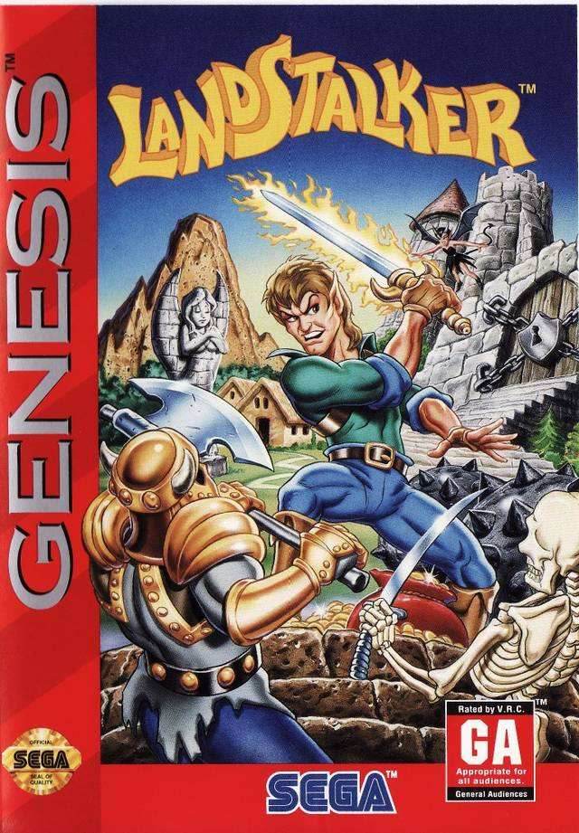 Landstalker Treasures of King Nole (Sega Genesis) - Game Manual Only