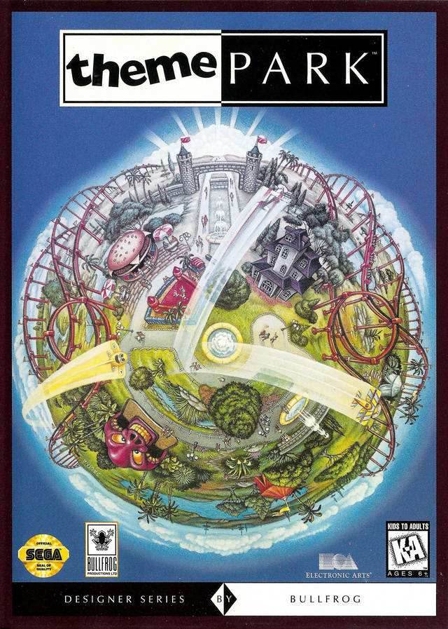 Theme Park (Sega Genesis) - Game Manual Only