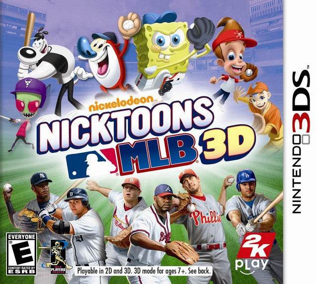 Nicktoons MLB 3D (Nintendo 3DS) - Game Manual Only
