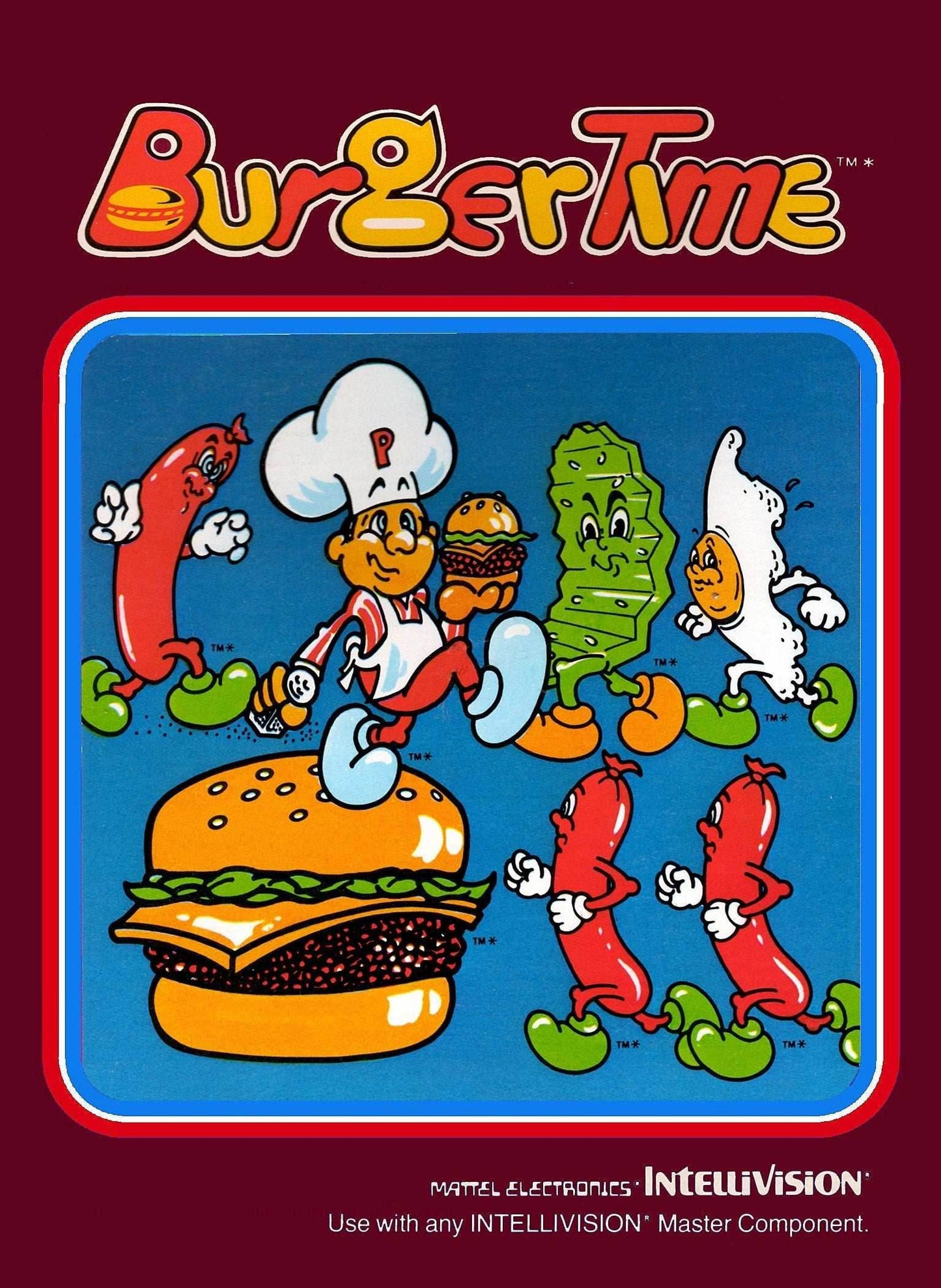 Burgertime (Intellivision) - Game Manual Only