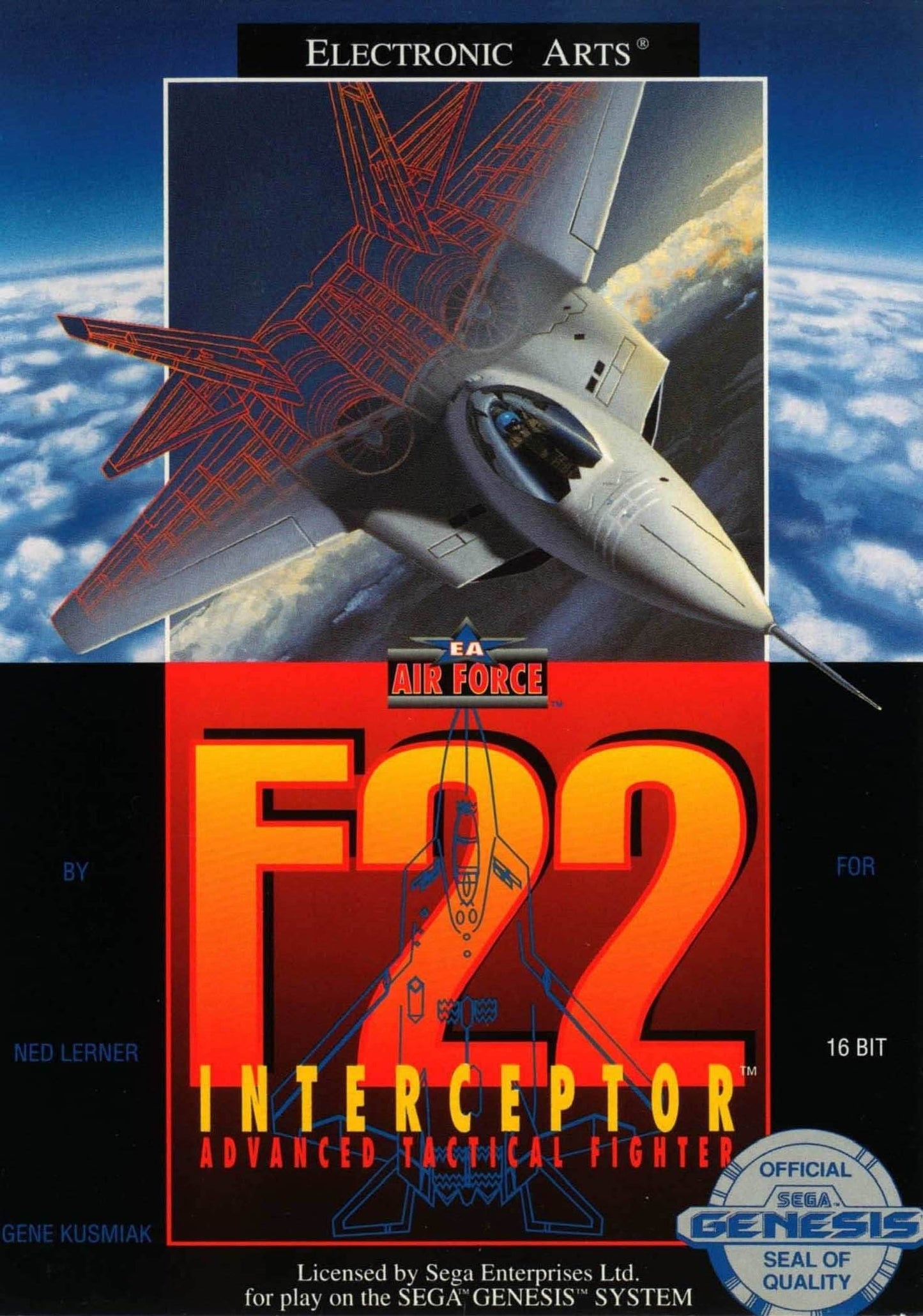 F-22 Interceptor (Sega Genesis) - Game Manual Only