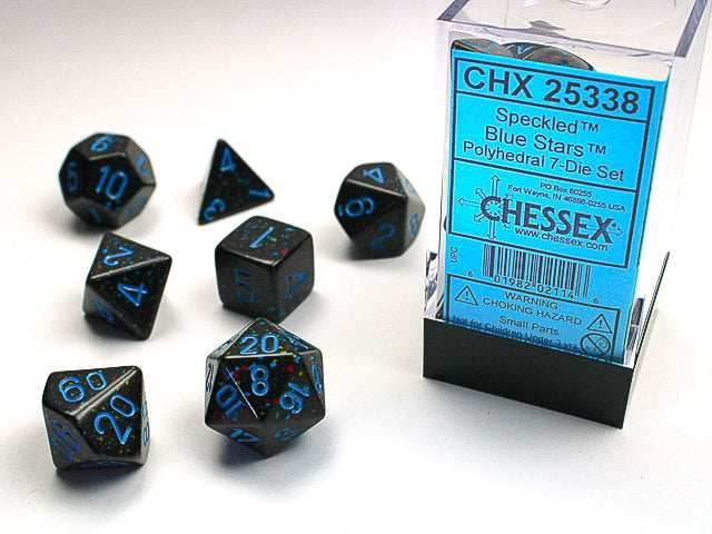 Speckled® Polyhedral Blue Stars™ 7-Die Set Dnd Dice Set CHX25338 Yellow/Orange -