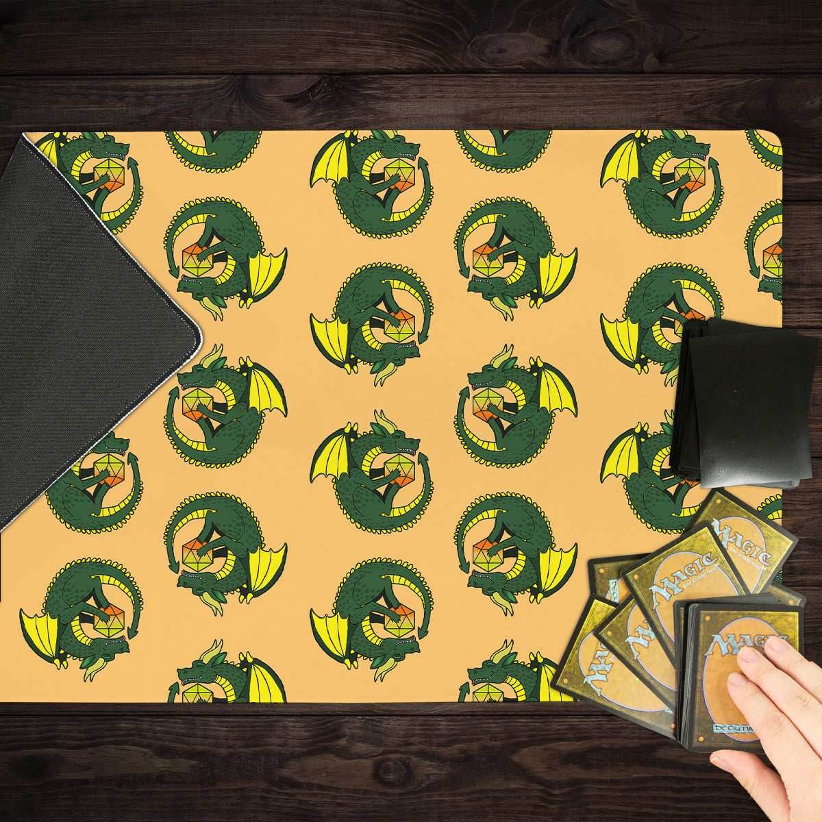 20 Sided Dragon Playmat - Standard Playmat / Plain