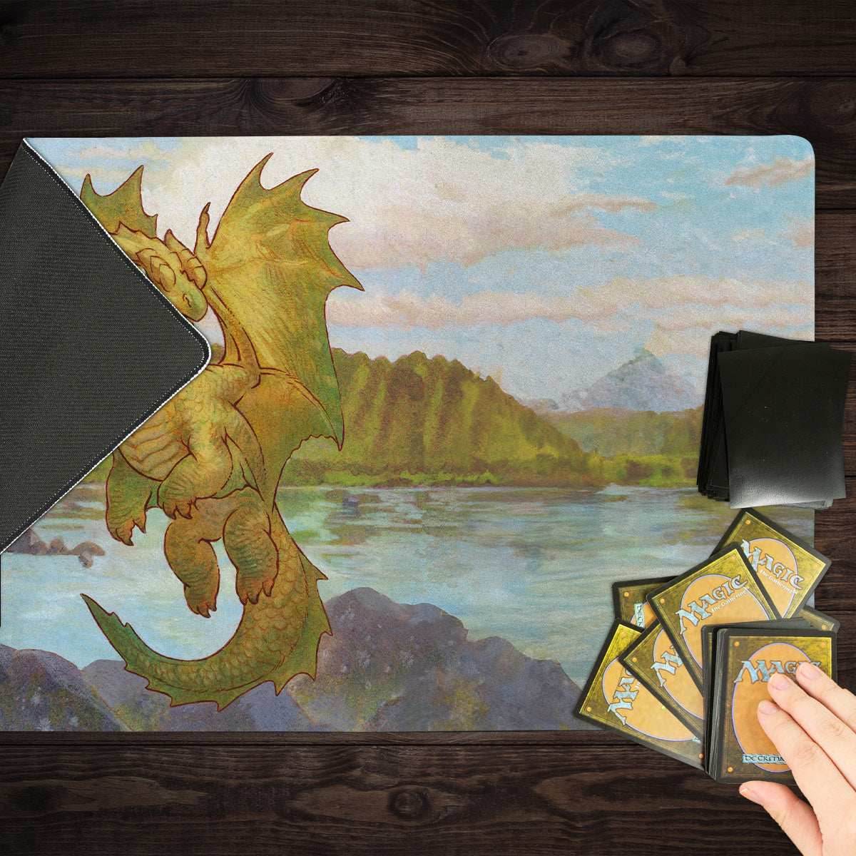 Bronze Wyrmling Dragon Playmat - Standard Playmat / Plain