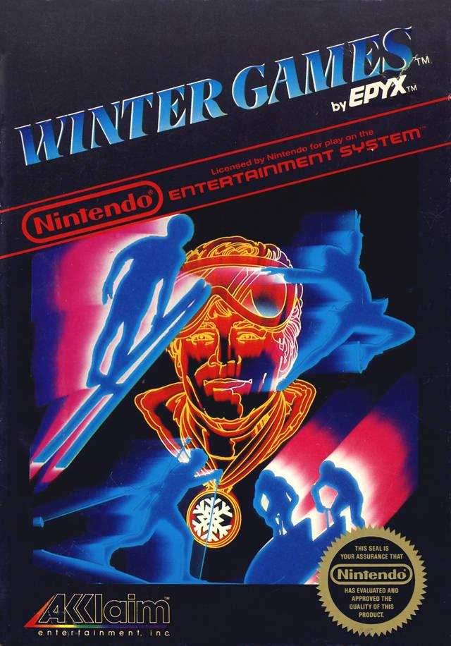 Winter Games (Nintendo NES) - Game Manual Only