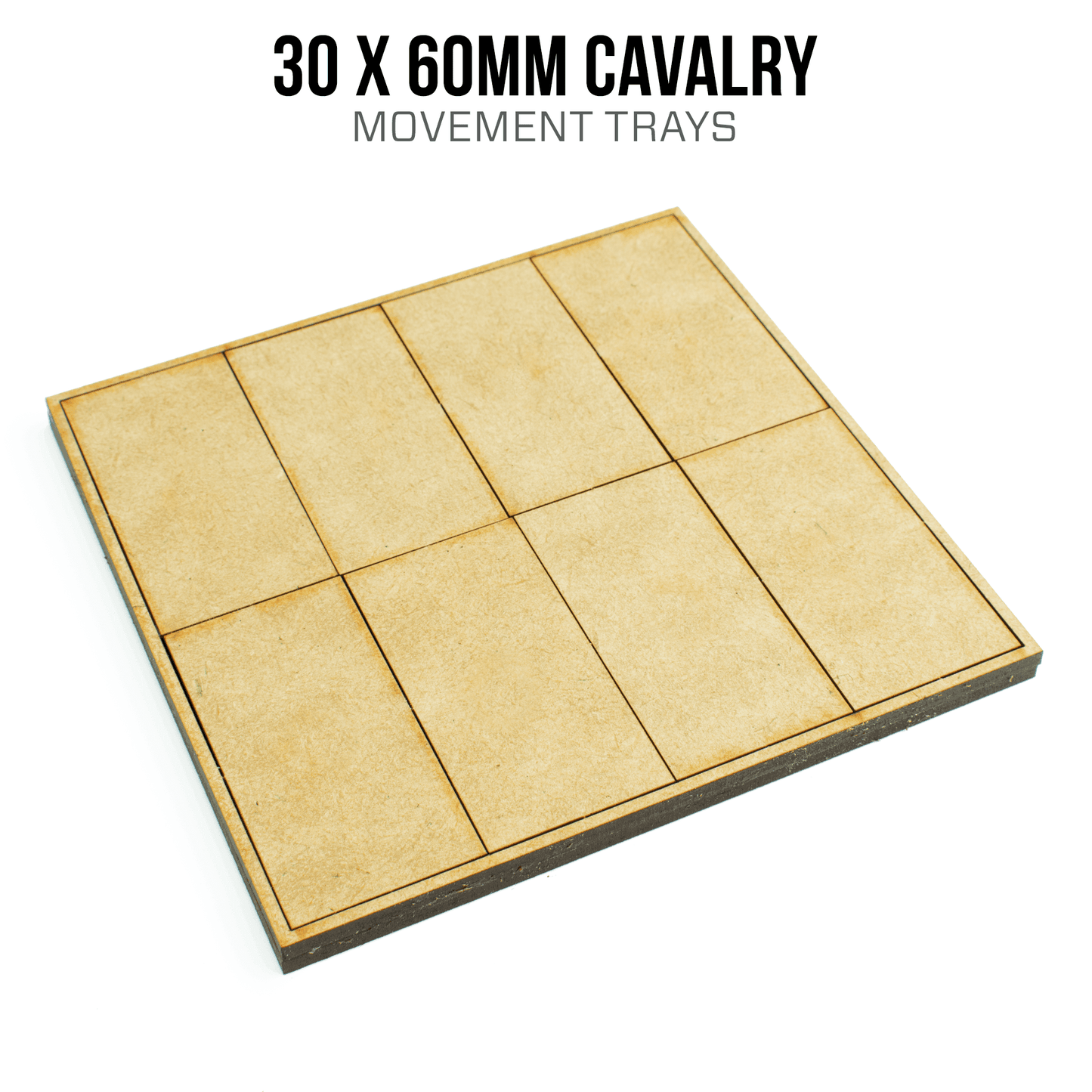 30mm x 60mm Cavalry Movement Trays - 1 / 4 / Blank