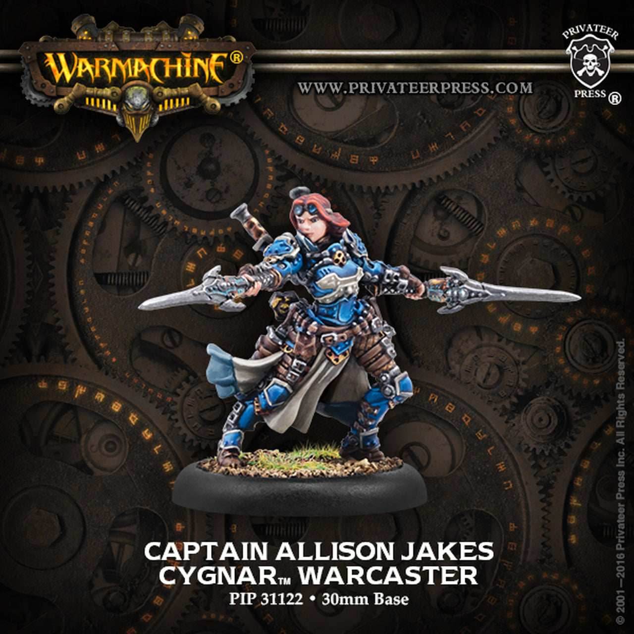 Warmachine: Cygnar Captain Allison Jakes - Warcaster -