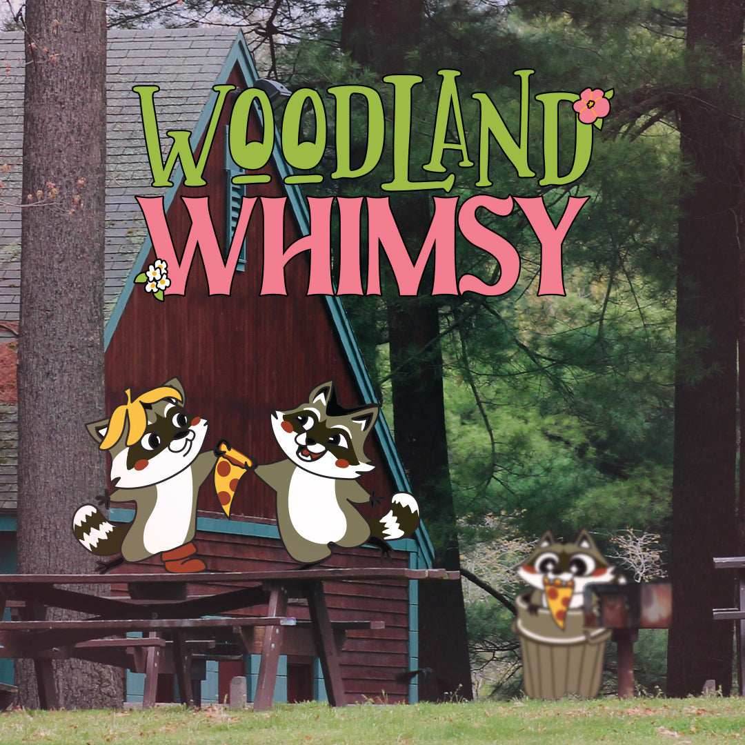 Trash Panda Pizza Party Crew Socks -