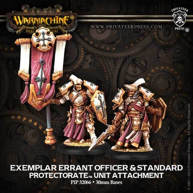 Warmachine: Protectorate of Menoth Exemplar Errant Officer & Standard -